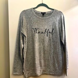 Buffalo David Bitton NWT Woman’s Light Gray Thankful Sweater -Plenty of Sizes!
